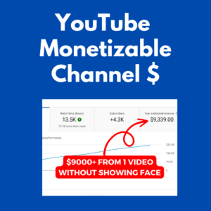 YouTube Monetizable Channel $